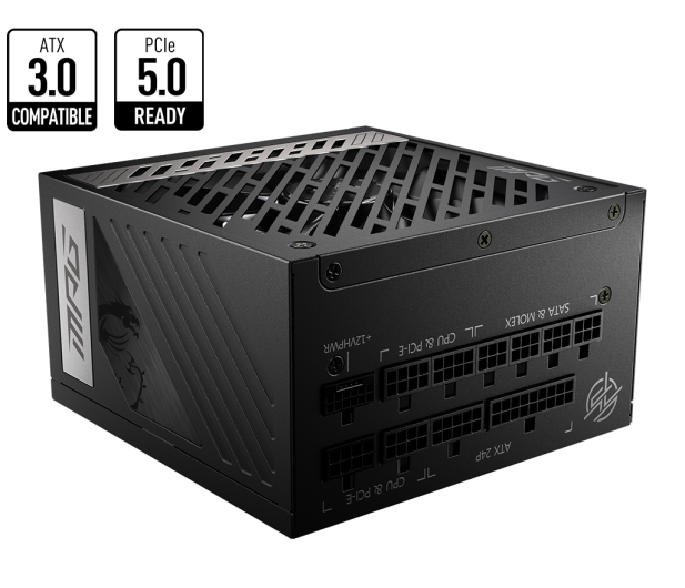 MSI MPG A850G PCIe5.0 850W 80 Plus Gold ATX 3.1 - 1098313 - zdjęcie 3